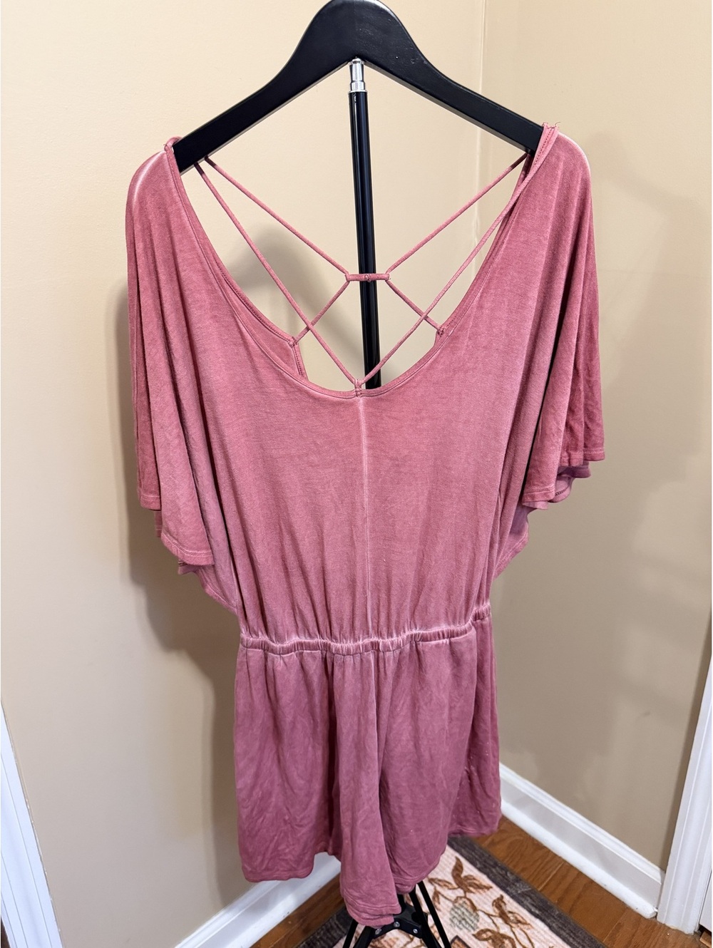 American Eagle Oversized Cotton Romper Size XS